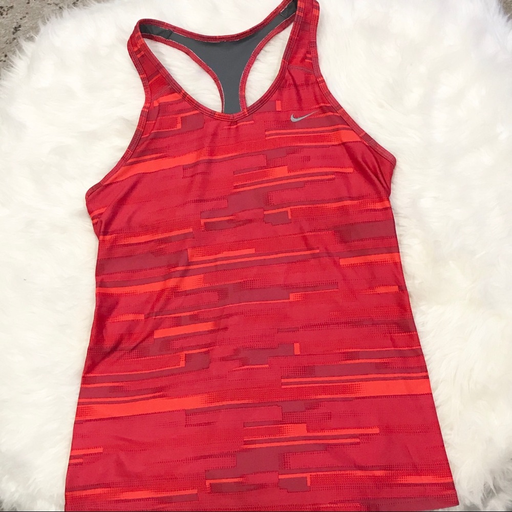 Nike Dri-Fit Racerback Tank Top Long Sports Bra M